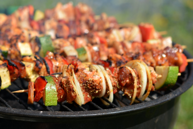 Grilled Chicken and Veggie Skewers